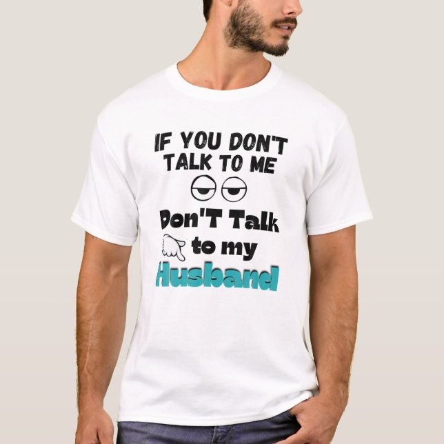 Camiseta Esposa Sarcástica Engraçada Marido Humor Casal Par (Frente)