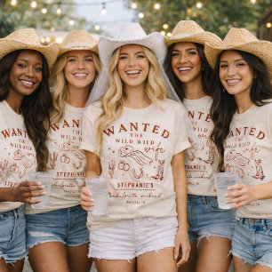 Camiseta Esposa Selvagem Selvagem Festa de Solteira Persona