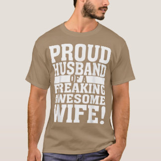Camiseta Esposo engraçado e orgulhoso de uma mulher incríve