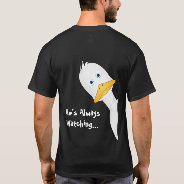 Camiseta Espreitando o pato (Verso)