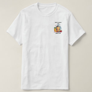 Camiseta Espremedor de Frutas Mantenha a Calma e Esprema S