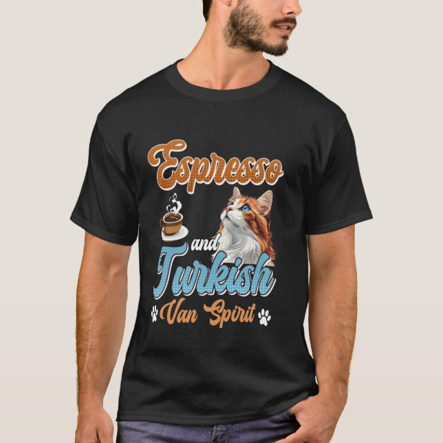 Camiseta ESPRESSO E ESPÍRITO TURCO DE BAUNILHA Cat Daddy Co (Frente)