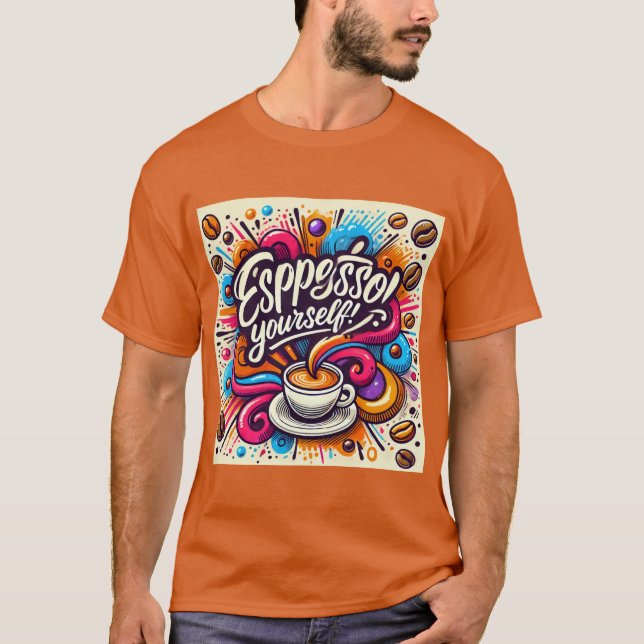 Camiseta Espresso - Sozinho Humor De Café (Frente)
