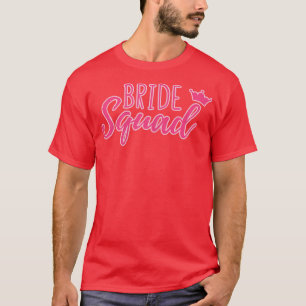 Camiseta Esquadra da Noiva Feminina Combinando Fofo Para De