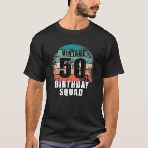 Camiseta Esquadra De Aniversário De 50 Anos Vintage 50º A