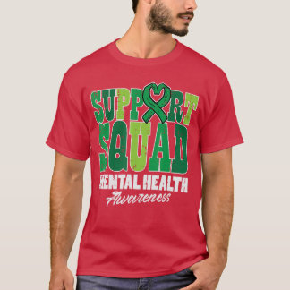 Camiseta Esquadra de Apoio à Conscientização da Saúde Menta