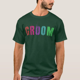 Camiseta Esquadra de Casamento de Amigos da Família Festa B