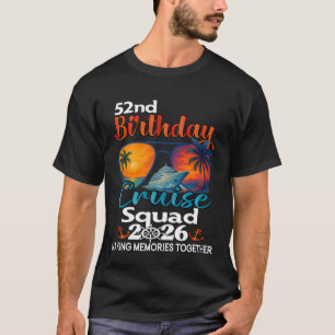 Camiseta Esquadra de cruzeiro de aniversário de 52 anos Ami
