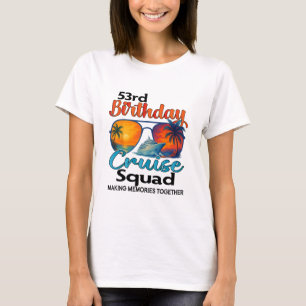 Camiseta Esquadra de cruzeiro de aniversário de 53 anos Ami