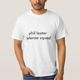 Camiseta esquadra de defesa de Phil Lester