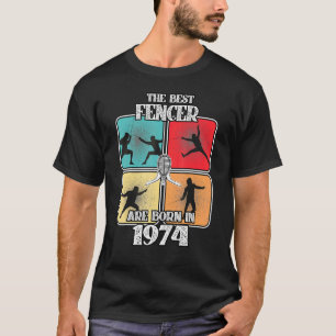 Camiseta Esquadra de Fencer de 48 anos Esporte 1974 48º Ani