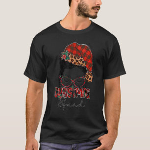Camiseta Esquadra de Natal Feliz Natal Mensagem Bun Xmas Gi
