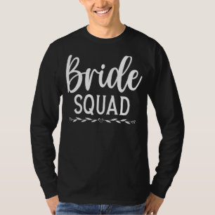 Camiseta Esquadra de Noiva de Casamento Chá de Noiva Casame