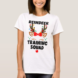 Camiseta Esquadra de Treinamento de Cantora de Reindeer em