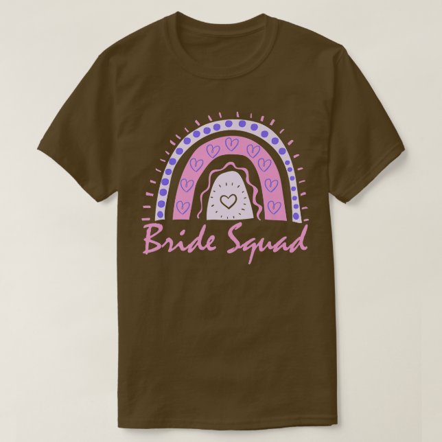Camiseta Esquadra Divertida da Noiva Equipe de Despedida de (Frente do Design)