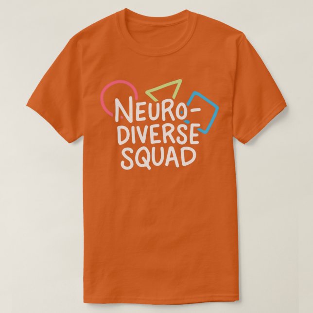 Camiseta esquadra neurodiversa (Frente do Design)