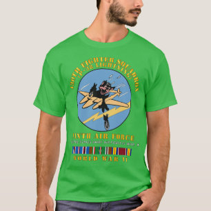 Camiseta Esquadrão 430º Combatente P38 Lightning 9º WWII w