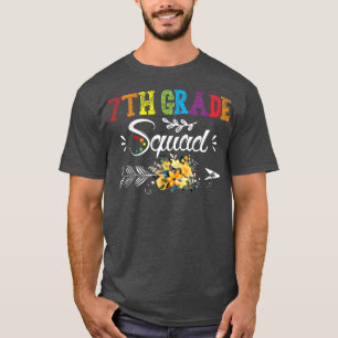 Camiseta Esquadrão 7 Dabbing Unicorn de volta à escola