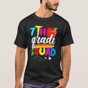 Camiseta Esquadrão 7 De Volta À Escola No Primeiro Dia Da E