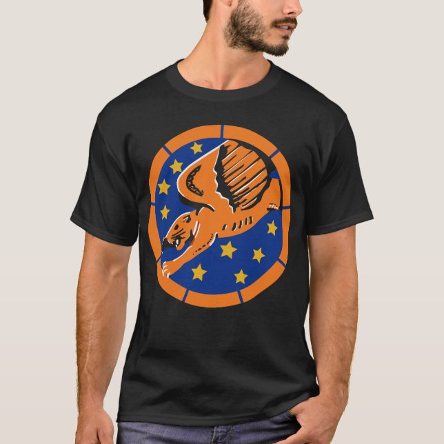 Camiseta Esquadrão 99 de Combatentes (O Avião de Tuskegee)  (Frente)
