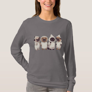 Camiseta "Esquadrão Adorável de Pug – Quatro Pugs Engraçado