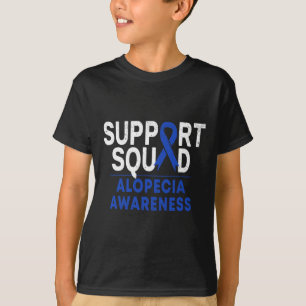 Camiseta Esquadrão Alopecia Conhecimento Blue Aa Ribbon War