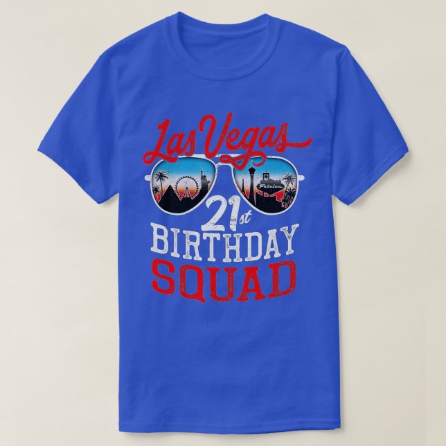Camiseta Esquadrão aniversário de 21 anos de Las Vegas (Frente do Design)