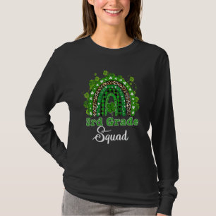 Camiseta Esquadrão Arco-Íris Gnomo Feliz St Patricks Da