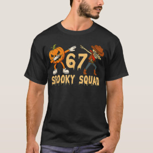 Camiseta Esquadrão Assustador Abóbora 67 Meme de Halloween