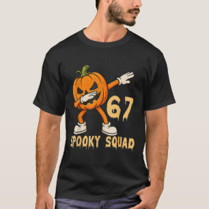 Camiseta Esquadrão Assustador Abóbora 67 Meme de Halloween