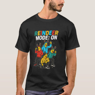 Camiseta Esquadrão Banana Modo Rena LIGADO Família Feliz Na