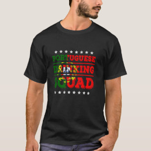 Camiseta Esquadrão Bebendo Português Bandeira Drenada