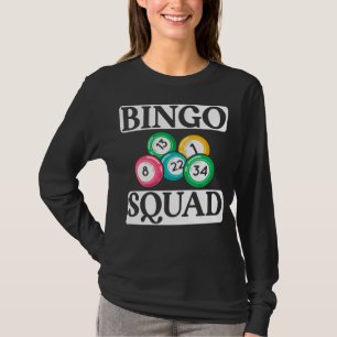 Camiseta Esquadrão Bingo Engraçado Dizendo Bingo
