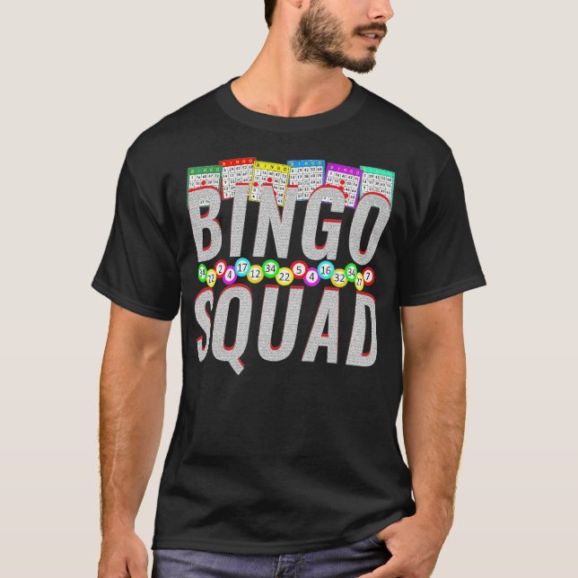 Camiseta Esquadrão Bingo Lover Engraçado -  (Frente)