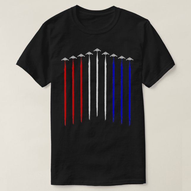 Camiseta Esquadrão Bombardeiro B2 contrapõe a bandeira amer (Frente do Design)