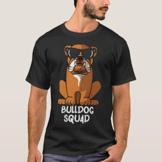 Camiseta Esquadrão Buldogue Com Óculos Solares Anima Legal
