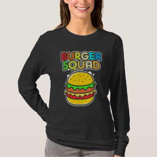 Camiseta Esquadrão Burger Cheeseburger da Equipe de Foodie