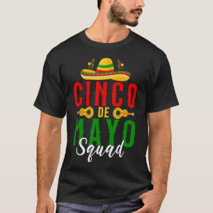 Camiseta Esquadrão Cinco De Mayo Festa Mexicana Grupo Corre