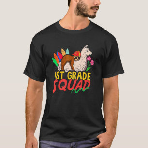 Camiseta Esquadrão da 1ª Série Lhama Preguiça Escola de Pr