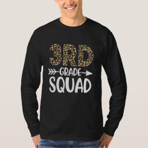 Camiseta Esquadrão da 3ª Série Estampa de Leopardo Professo