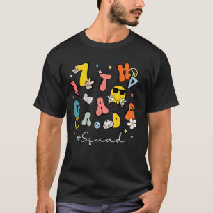 Camiseta Esquadrão da 7ª Série 1º Dia Professor Aluno Retro