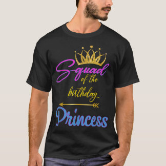 Camiseta Esquadrão Da Aniversário Princesa Funny Mama Mamãe