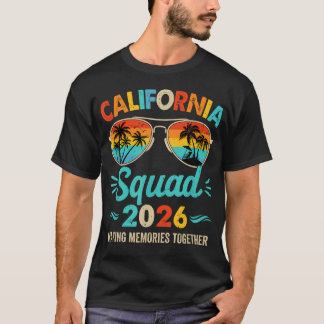 Camiseta Esquadrão da Califórnia Férias 2026 Amigos Família