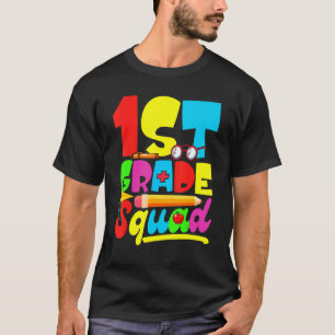 Camiseta Esquadrão Da Classe 1rua Primeiro Dia Da Escola De