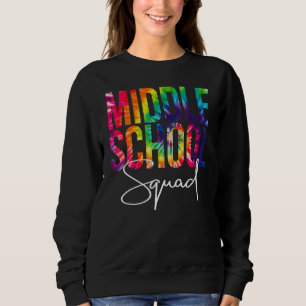 Camiseta Esquadrão Da Escola Secundária Tie Dye De Volta À