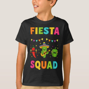Camiseta Esquadrão da festa cacto fofo pimenta pimentão ver