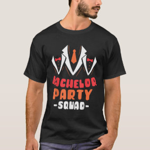 Camiseta Esquadrão da Festa de Despedida de Solteiro Noivo