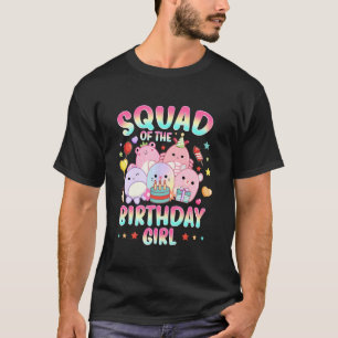 Camiseta Esquadrão Da Garota De Aniversário Squish Esquadrã