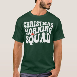 Camiseta Esquadrão da Manhã de Natal Groovy Rico Vinho de N