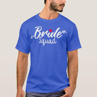 Camiseta Esquadrão da Noiva Coração de Seta Festa de Casame